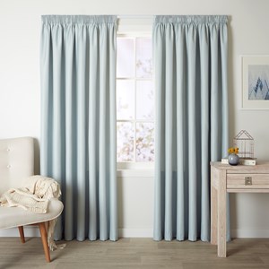 Cove Duck Egg - Readymade Thermal Pencil Pleat Curtain